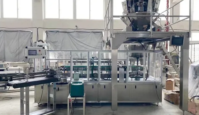 Saudi customer snack packing machine